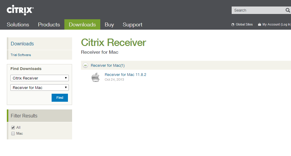 Citrix receiver app will not lanch passed server login